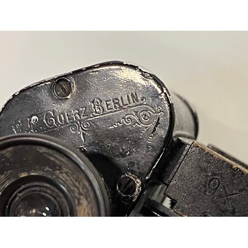 22 - Goerz Berlin Binoculars a pair of x 6 field glasses.

This lot is available for in-house shipping