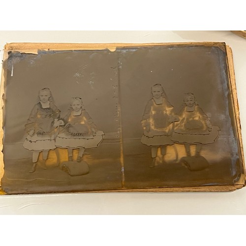 27 - C19th photography, a Collection of 16 Victorian glass plate negatives each 6 ½ inches x 4 ¼ inches, ... 