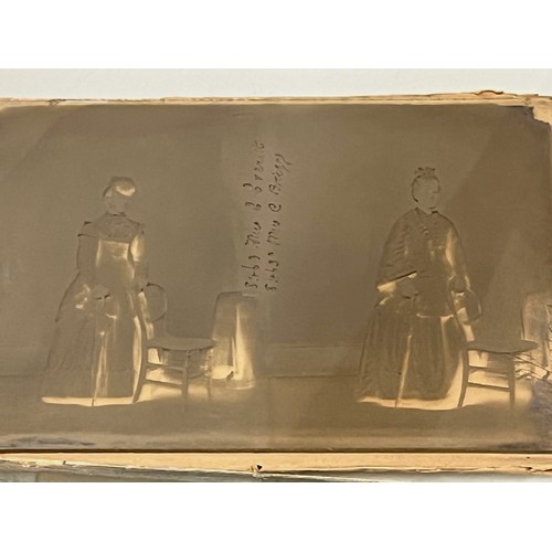 27 - C19th photography, a Collection of 16 Victorian glass plate negatives each 6 ½ inches x 4 ¼ inches, ... 