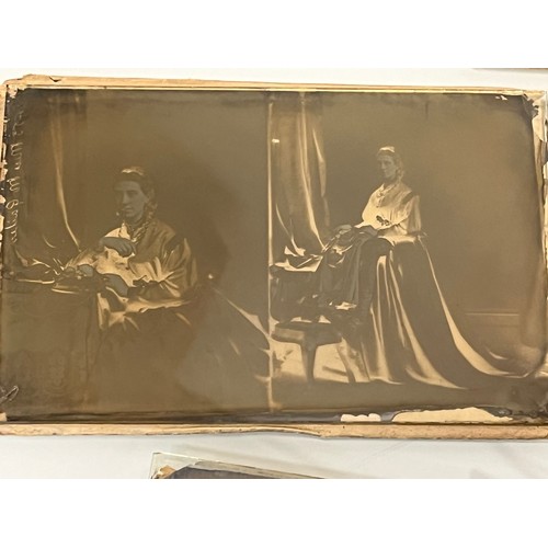 27 - C19th photography, a Collection of 16 Victorian glass plate negatives each 6 ½ inches x 4 ¼ inches, ... 