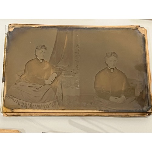 27 - C19th photography, a Collection of 16 Victorian glass plate negatives each 6 ½ inches x 4 ¼ inches, ... 