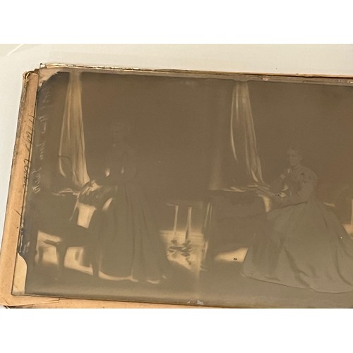 27 - C19th photography, a Collection of 16 Victorian glass plate negatives each 6 ½ inches x 4 ¼ inches, ... 