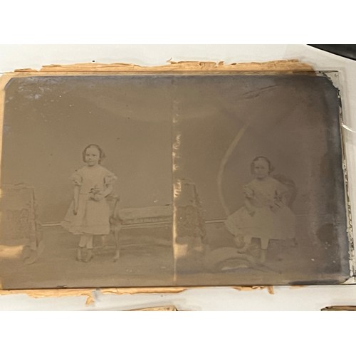 27 - C19th photography, a Collection of 16 Victorian glass plate negatives each 6 ½ inches x 4 ¼ inches, ... 