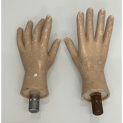 29 - Children’s hands, a pair of manakin body sections, each 17 cm long.

This lot is available for in-ho... 