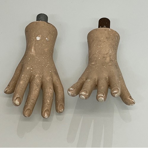 29 - Children’s hands, a pair of manakin body sections, each 17 cm long.

This lot is available for in-ho... 