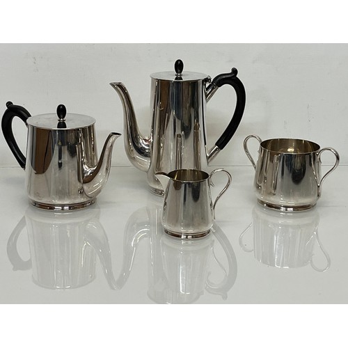 32 - A set of four Silver plated tea wares possibly Joseph Jennens and Co of Birmingham.

This lot is ava... 