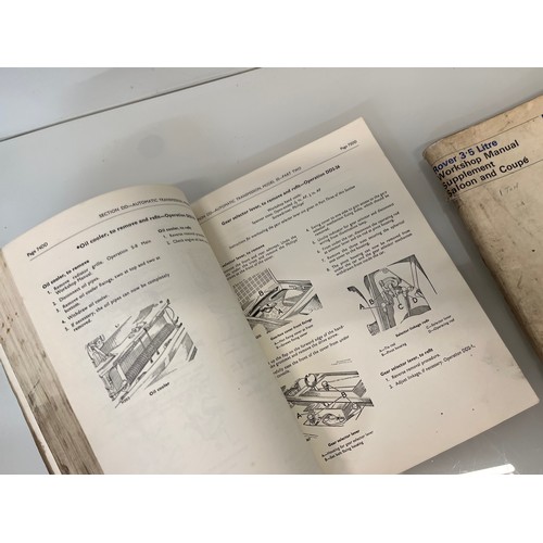 36 - Automobilia, ephemera, two factory workshop manuals for old Rover cars.

This lot is available for i... 