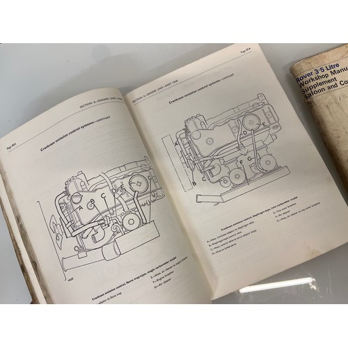 36 - Automobilia, ephemera, two factory workshop manuals for old Rover cars.

This lot is available for i... 