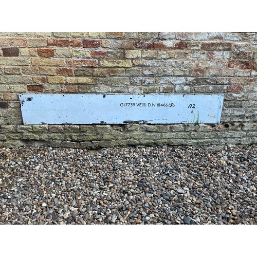 39 - Railwayania, large enamel London underground station banner sign for Covent Garden, dated for 1956. ... 