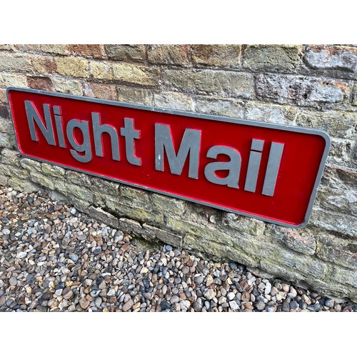 40 - Railwayania, large painted sign for Night Mail 100 cm x 25cm

This lot is available for in-house shi... 