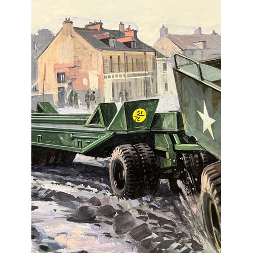 43 - Airfix and Matchbox model kit collectiors, original packaging artwork, American M19 Tank Transporter... 