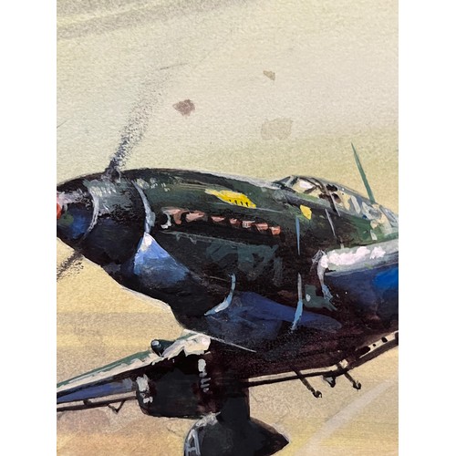 54 - Original book cover design for Once More the Hawks, a scene showing Stuka dive bombers supporting Ge... 