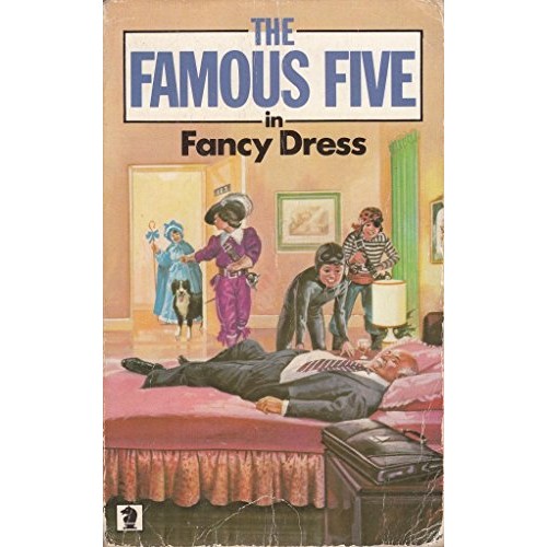 64 - Enid Blyton, The Famous Five, an original book cover painting for The Famous Five in Fancy Dress. Bo... 