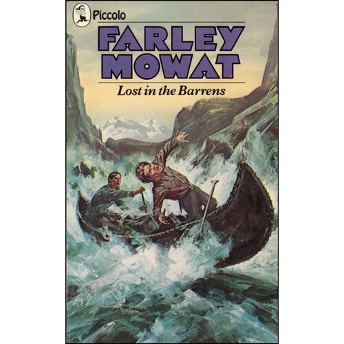 66 - Original book cover design for Farley Mowat’s, Lost in the Barrens, a dramatic wilderness canoeing s... 