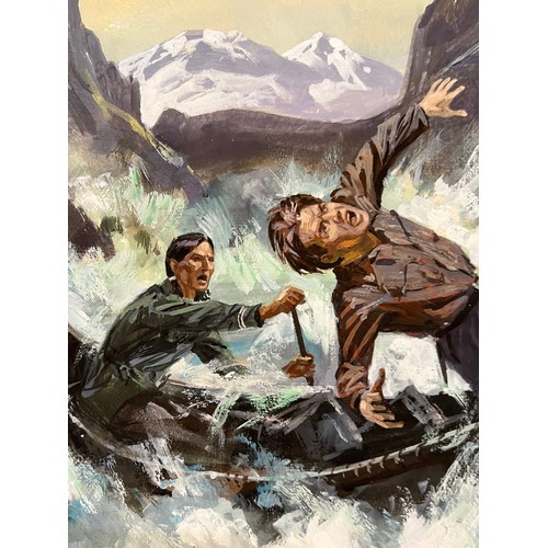 66 - Original book cover design for Farley Mowat’s, Lost in the Barrens, a dramatic wilderness canoeing s... 