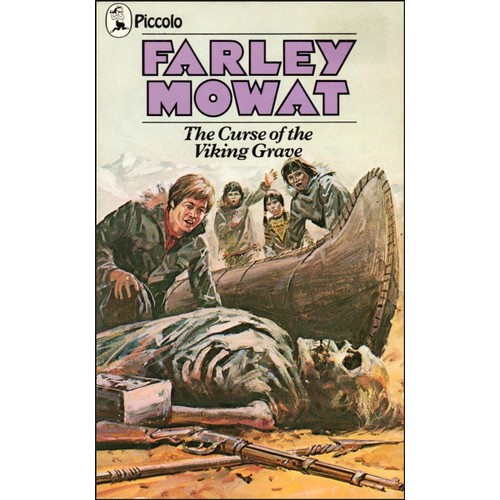 67 - Original book cover design for Farley Mowat’s Curse of the Viking Grave, a dramatic discovery of a s... 