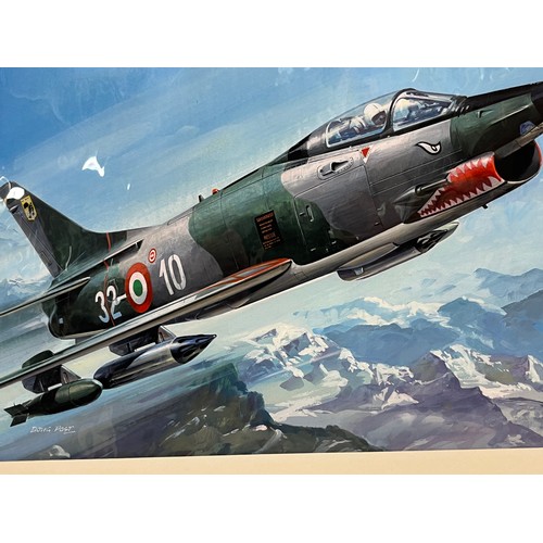 74 - Airfix and Matchbox model kit entusiasts, original cover artwork, Italian military aircraft, a paint... 