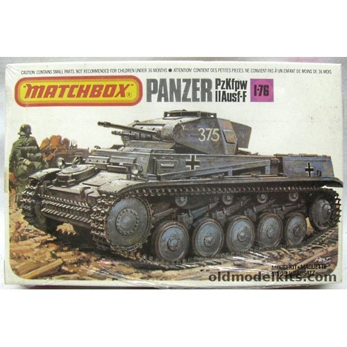 80 - Matchbox model kit original artwork, German Panzer Tank, a painting for the box cover artwork show i... 