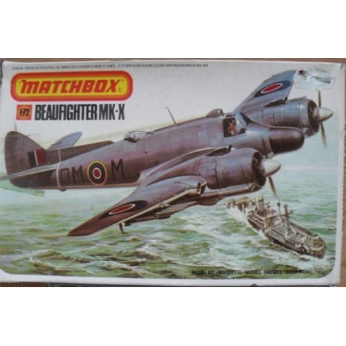 86 - Matchbox model kit original artwork by Eric Wardel, Royal Air Force, fighter aircraft, a painting of... 