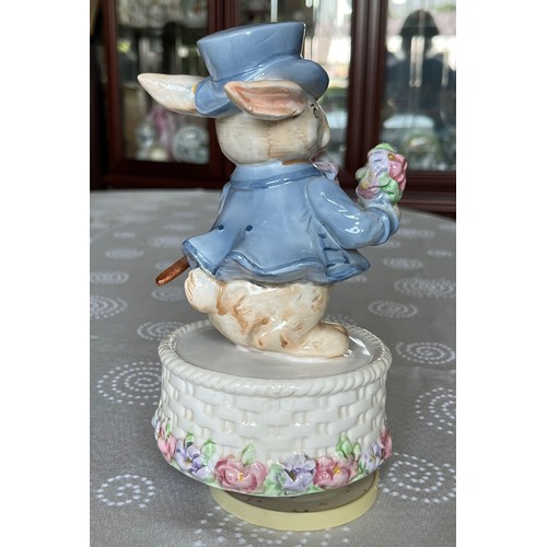 101 - Beatrix Potter collectable ceramic figurine, Unmarked figurine of a well dressed rabbit..

This lot ... 