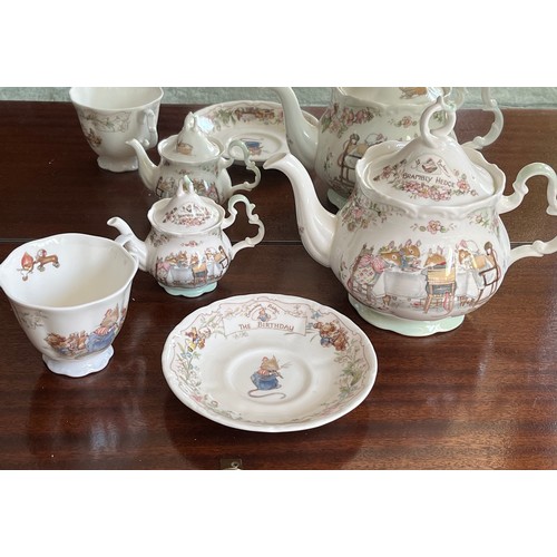 110 - Collection of Royal Doulton tea wares from the Bramley hedge range.

This lot is available for in-ho... 