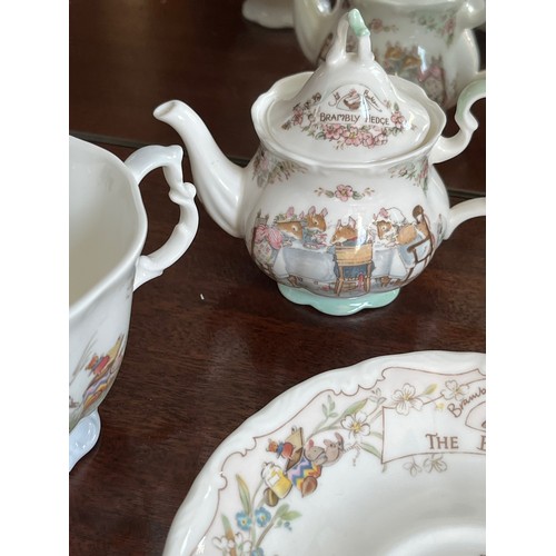 110 - Collection of Royal Doulton tea wares from the Bramley hedge range.

This lot is available for in-ho... 