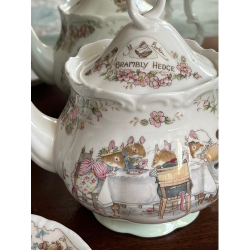 110 - Collection of Royal Doulton tea wares from the Bramley hedge range.

This lot is available for in-ho... 