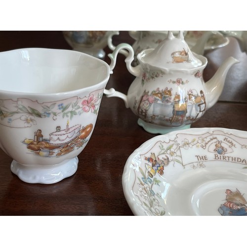 110 - Collection of Royal Doulton tea wares from the Bramley hedge range.

This lot is available for in-ho... 