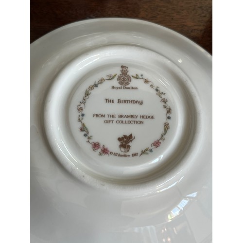 110 - Collection of Royal Doulton tea wares from the Bramley hedge range.

This lot is available for in-ho... 