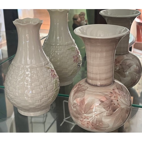 117 - Two mid century ceramic vases, from Belleek and Jersey pottery

This lot is available for in-house s... 