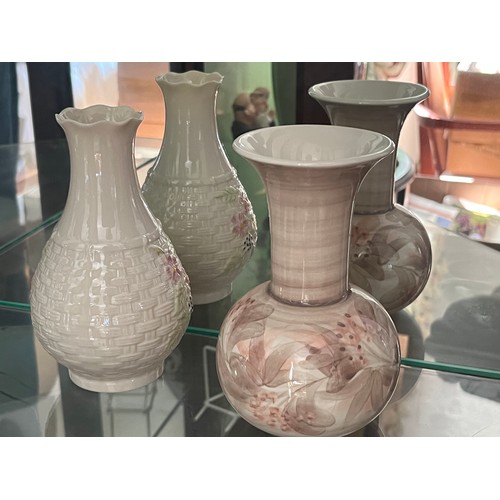 117 - Two mid century ceramic vases, from Belleek and Jersey pottery

This lot is available for in-house s... 