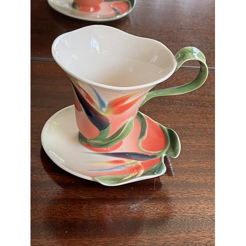 119 - Collectable art pottery, Franz cup and saucer very organic floral design.

This lot is available for... 