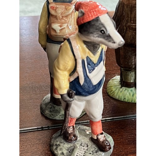 126 - Two Bunnykin’s ceramic figurines. A well dress pig and a hiking badger.

This lot is available for i... 