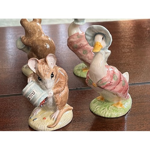 133 - Royal Albert Beatrix Potter figurine of Jemima Puddle Duck and Hunca Munca spills the beans.

This l... 