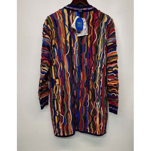 143 - A colourful woollen jumper coat size S.

This lot is available for in-house shipping