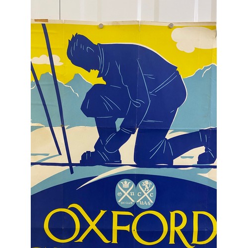 1 - Sporting Collectable, Oxbridge Varsity Matches, Ski, Alpine holiday artwork, an original Art Deco Po... 