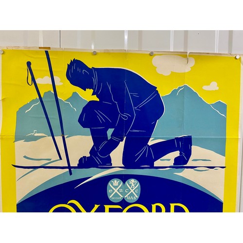 1 - Sporting Collectable, Oxbridge Varsity Matches, Ski, Alpine holiday artwork, an original Art Deco Po... 