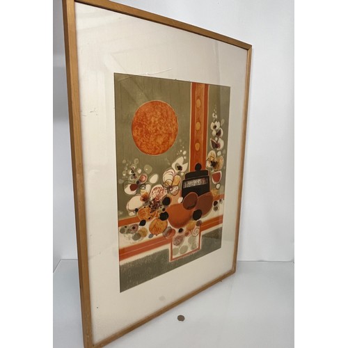 119 - C20th French Contemporary Art, Frederic Menguy a framed limited edition print 122 /260. 103 cm x 72 ... 