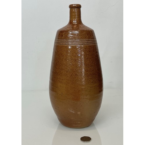 296 - Art pottery salt glazed stone wear vase. 34 cm high and 15 cm in diameter.

This lot is available fo... 