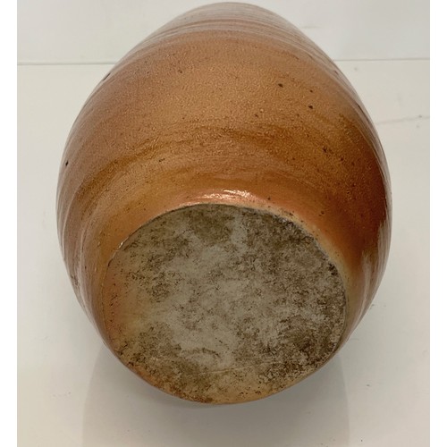 296 - Art pottery salt glazed stone wear vase. 34 cm high and 15 cm in diameter.

This lot is available fo... 