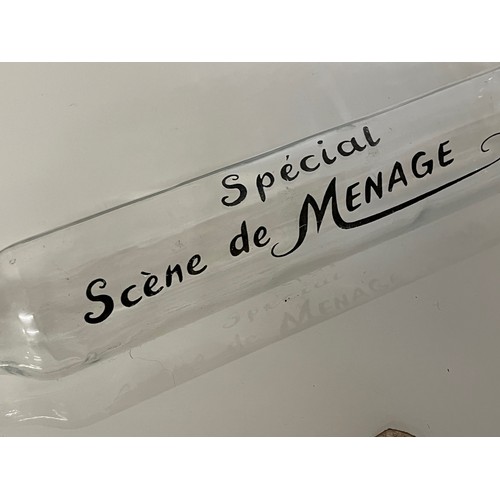 297 - Kitchenalia, a glass rolling pin decorated with a French moto, 52 cm long

This lot is available for... 