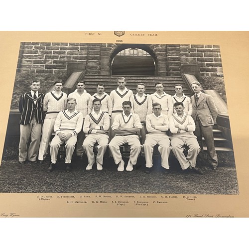 301 - Sporting memorabilia, large team photographs photographs of University of Birmingham cricket eleven ... 