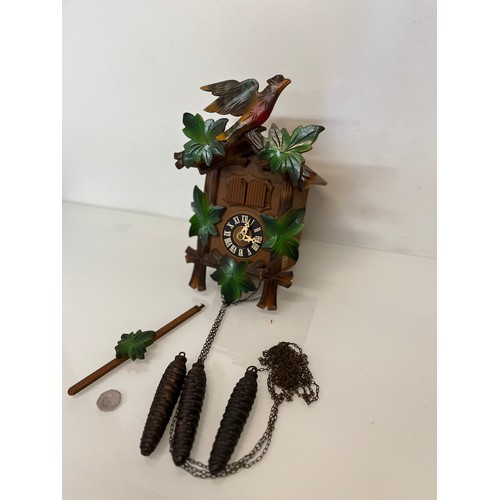 304 - A Mid Century Happy Wanderer Cuckoo Clock with a Thorens movement.

This lot is available for in-hou... 