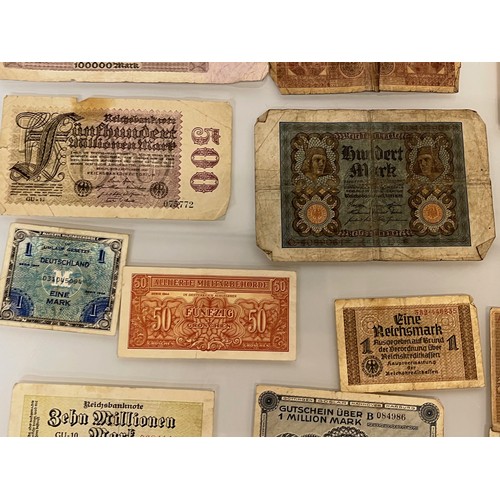 172 - Bank notes, 1914 – 1920’s, a collection of German bank notes etc.

This lot is available for in-hous... 