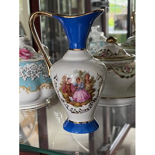 262 - Decorative fine porcelain jug by Meisser Limoges France.

This lot is available for in-house shippin... 