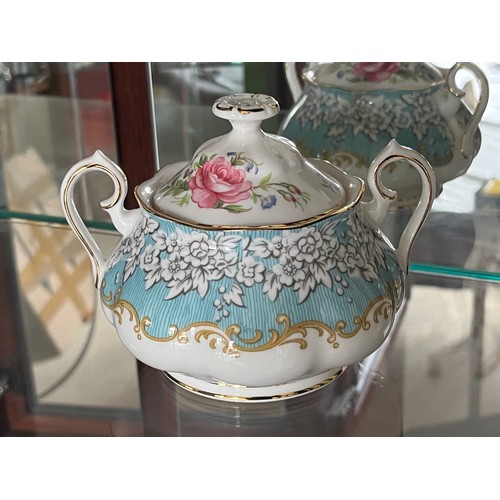 264 - Decorated fine porcelain two handled lidded pot.

This lot is available for in-house shipping