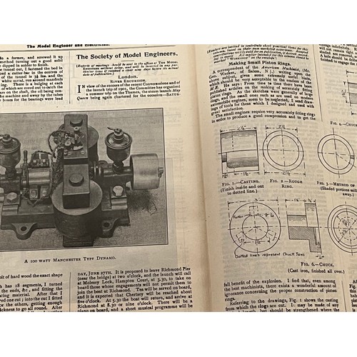 384 - Ephemera, model Engineering, boats trains etc, bound periodical Model Engineer volume VIII 1903. 

T... 