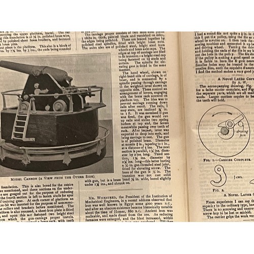 384 - Ephemera, model Engineering, boats trains etc, bound periodical Model Engineer volume VIII 1903. 

T... 