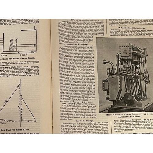 384 - Ephemera, model Engineering, boats trains etc, bound periodical Model Engineer volume VIII 1903. 

T... 