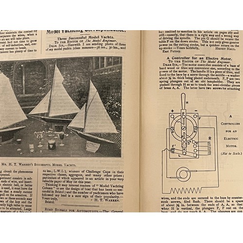 384 - Ephemera, model Engineering, boats trains etc, bound periodical Model Engineer volume VIII 1903. 

T... 